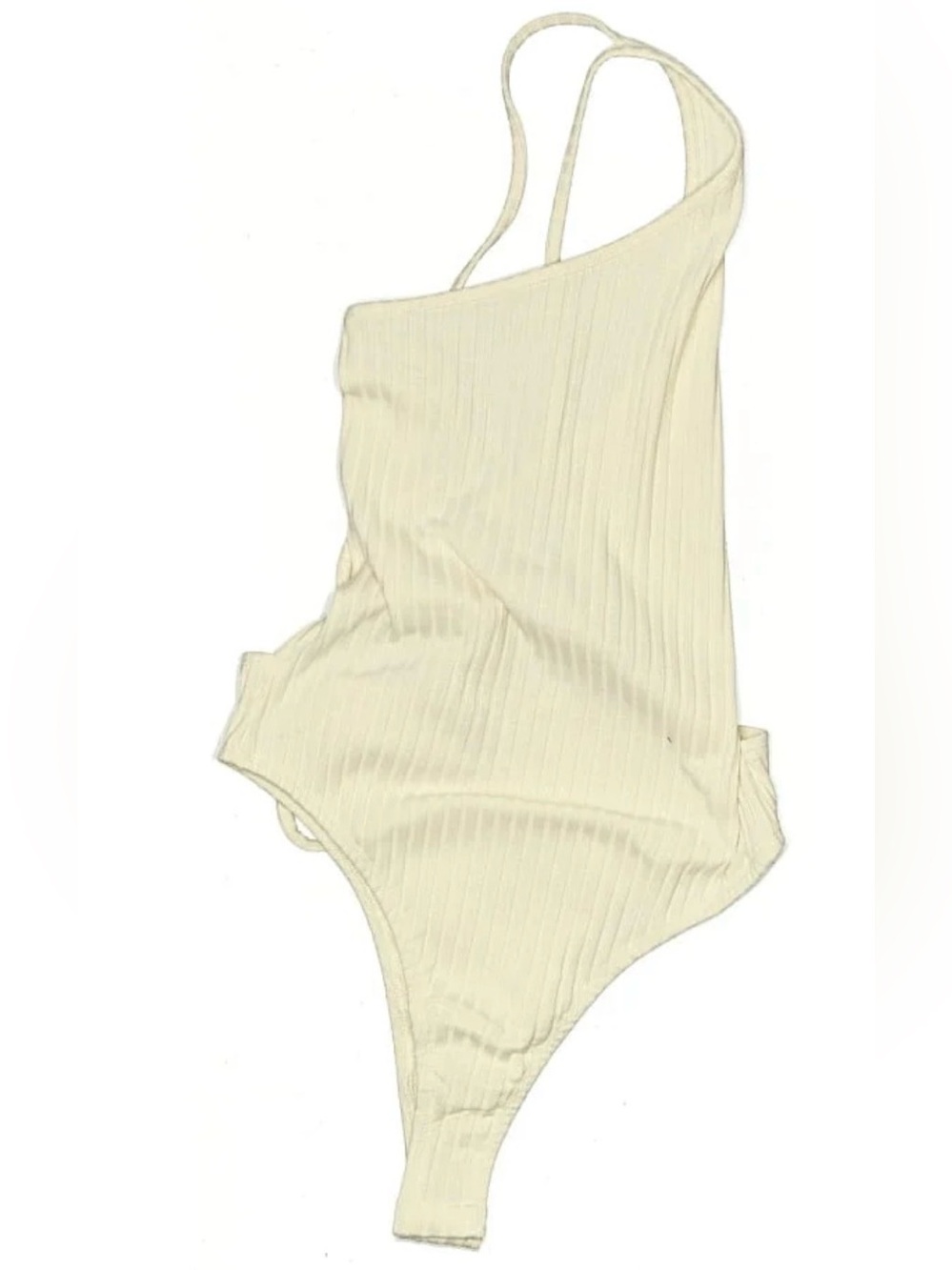 Princess Polly Ribbed Asymmetric One-Piece Bodysuit